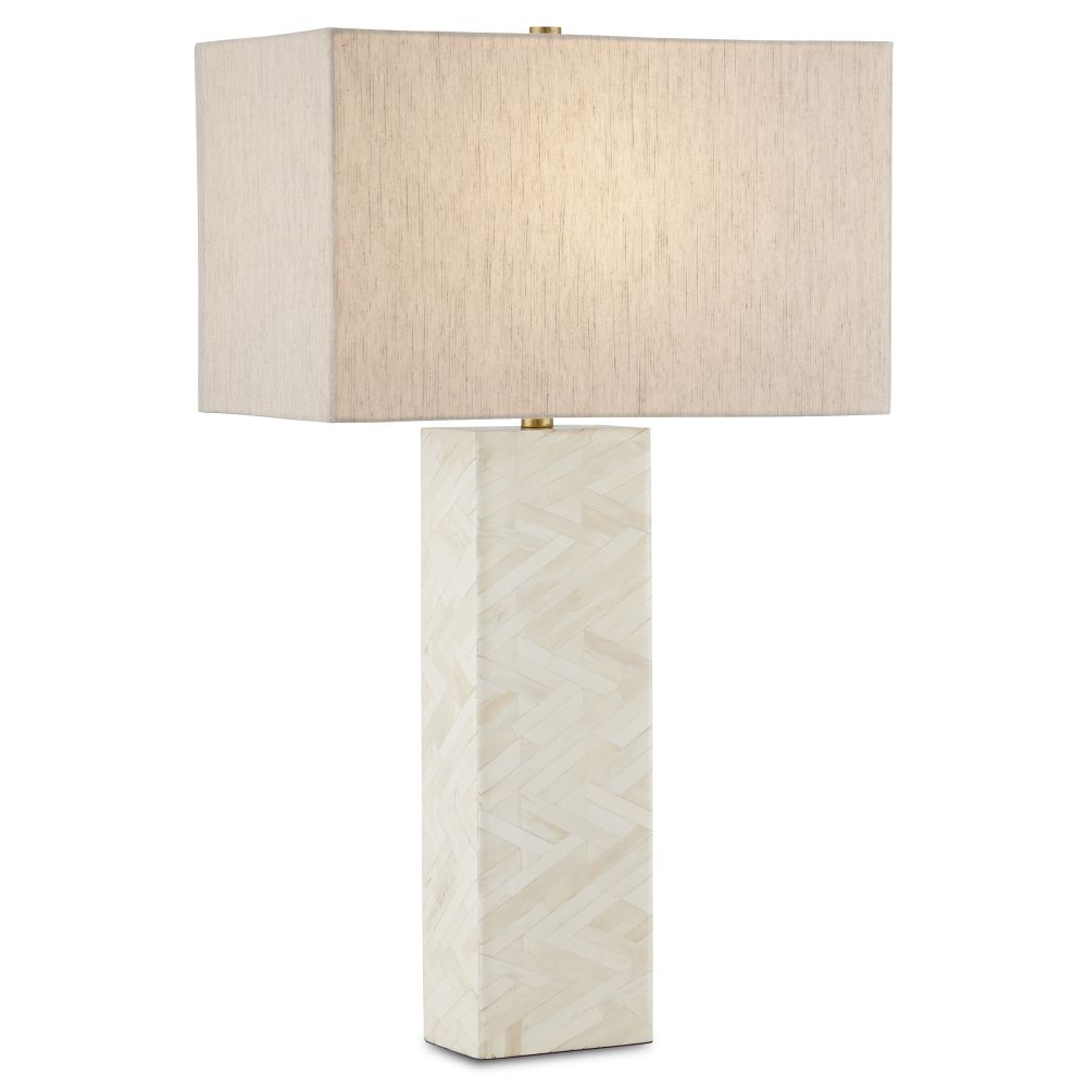 Currey and Company 6000-0867 Elegy White Table Lamp