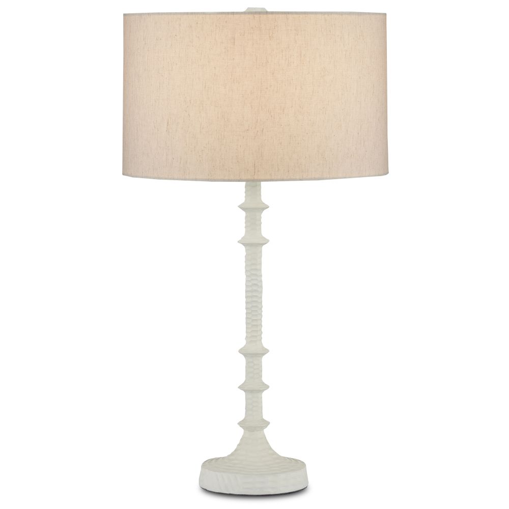 Currey and Company 6000-0868 Gallo White Table Lamp