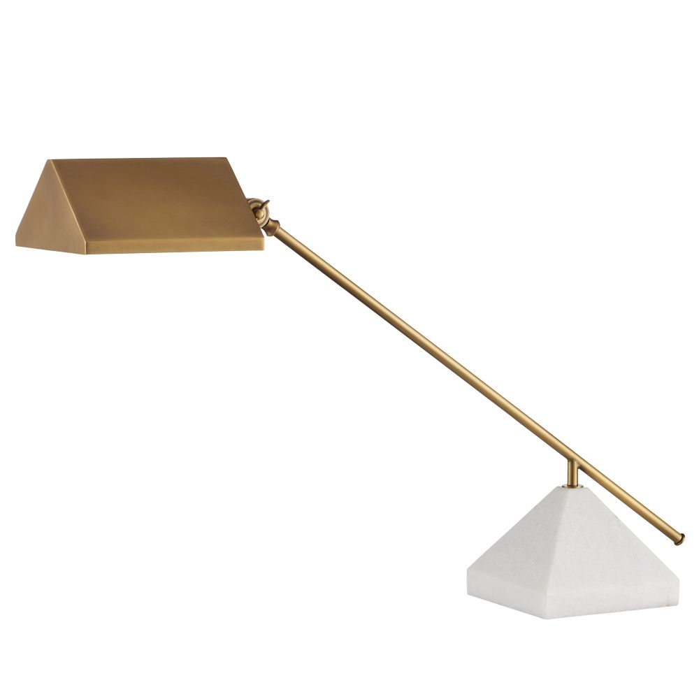 Currey and Company 6000-0875 Repertoire Brass Desk Lamp