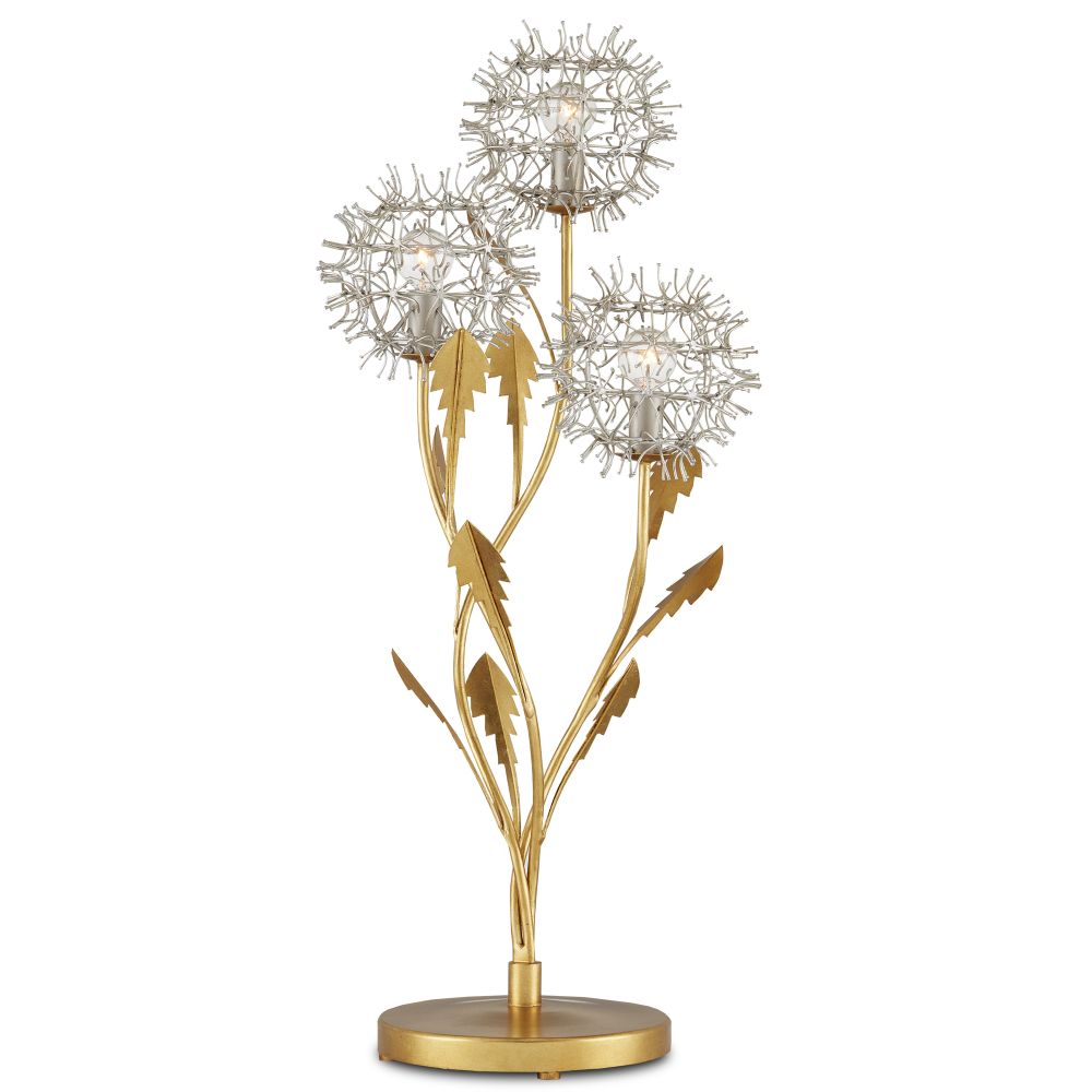 Currey and Company 6000-0895 Dandelion Silver & Gold Table Lamp