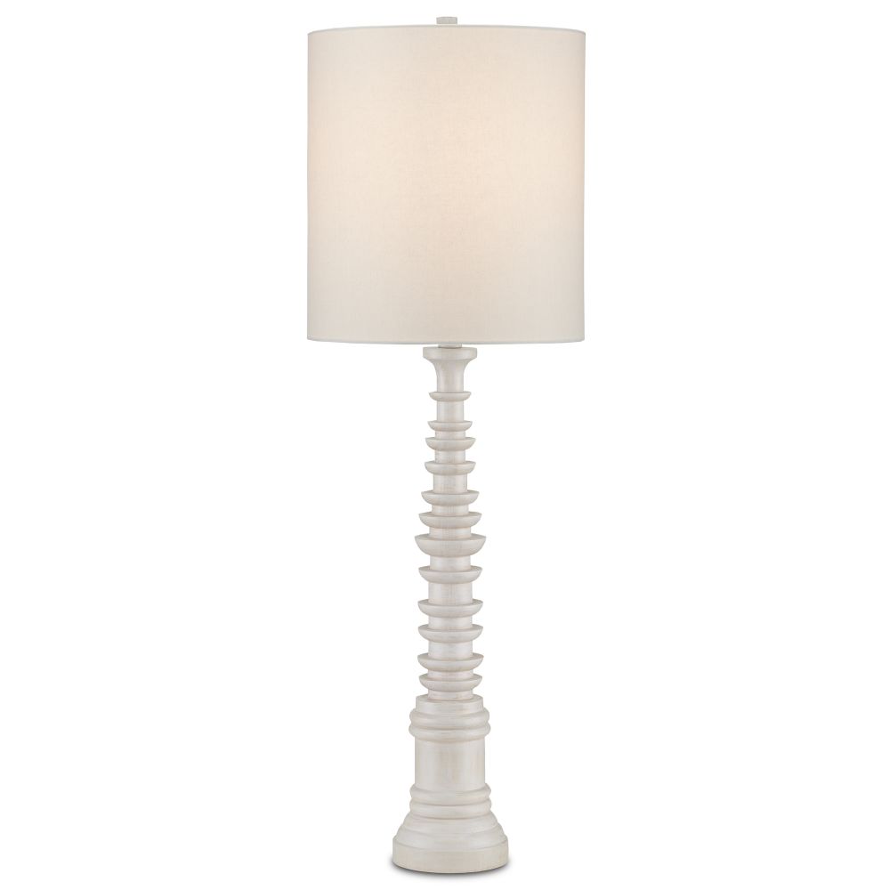 Currey and Company 6000-0896 Malayan White Table Lamp