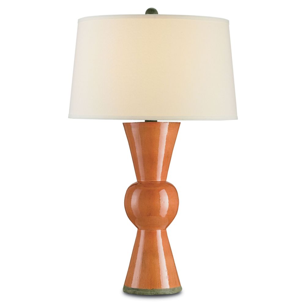 Currey & Company 6351 Upbeat Orange Table Lamp in Orange