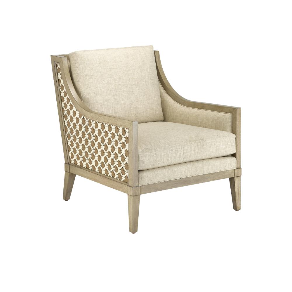 Currey & Company 7000-0192 Bramford Natural Chair in Light Wheat/Ivory/Tan