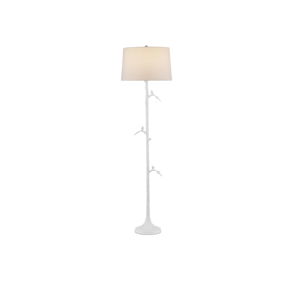 Currey & Company 8000-0158 Piaf White Floor Lamp