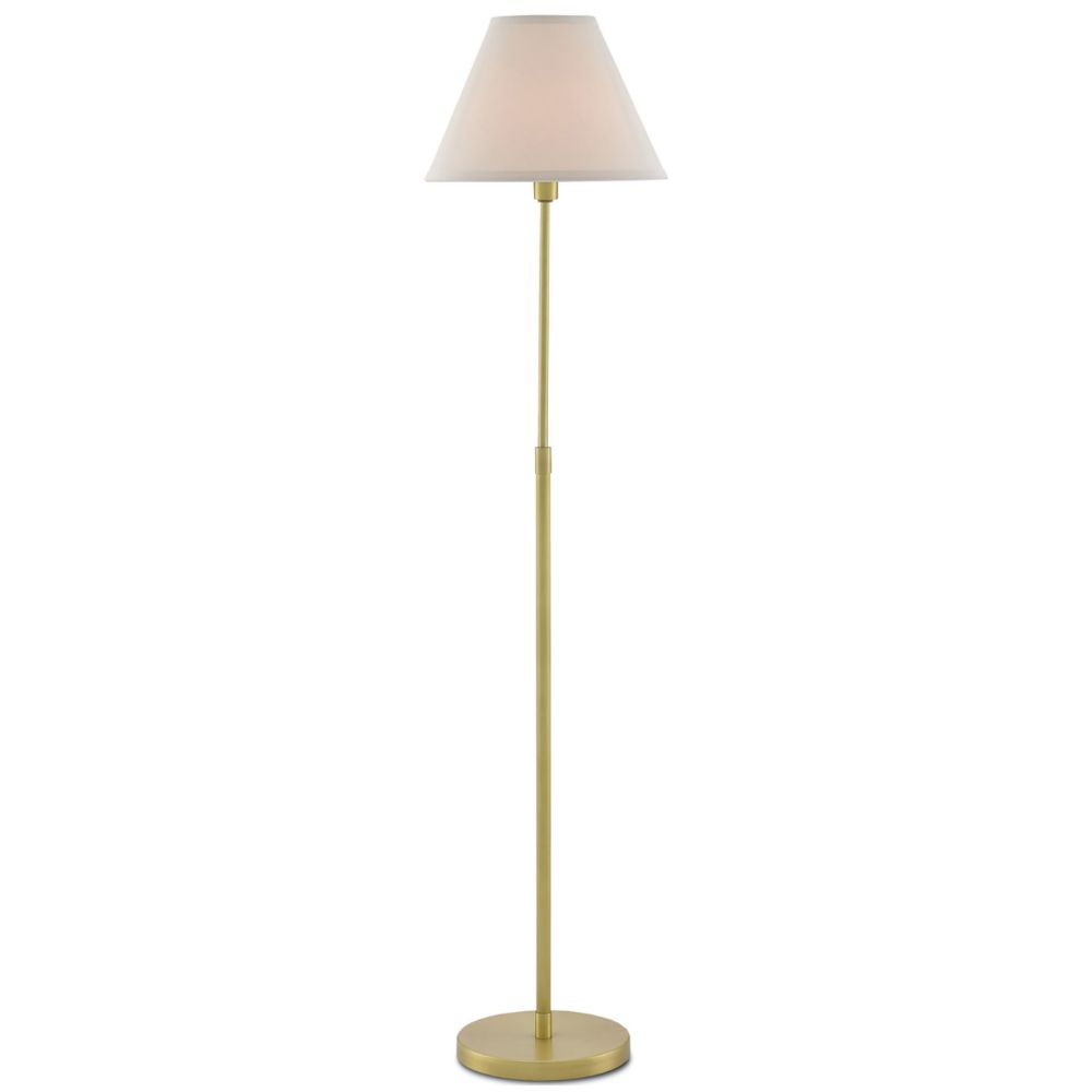 Currey & Company 8000-0011 Dain Floor Lamp in Antique Brass