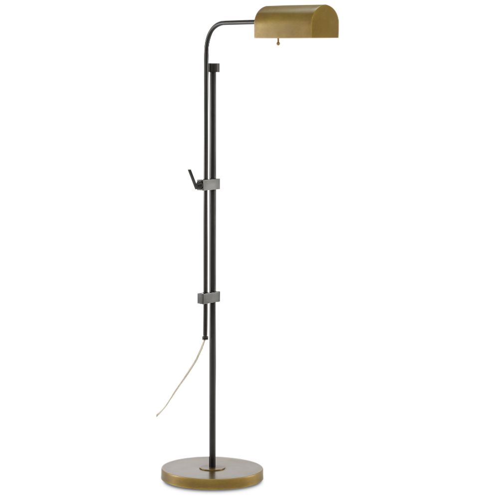 Currey & Company 8000-0021 Hearst Floor Lamp in Oil Rubbed Bronze/Antique Brass