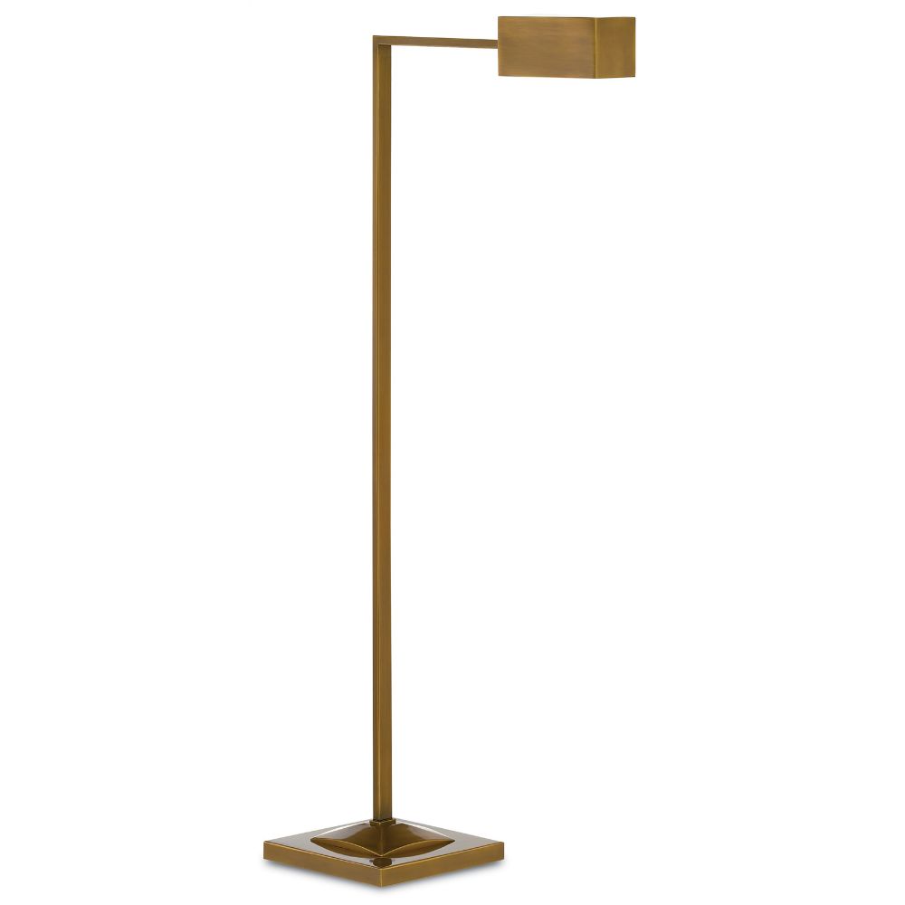 Currey & Company 8000-0025 Ruxley Brass Floor Lamp in Polished Antique Brass