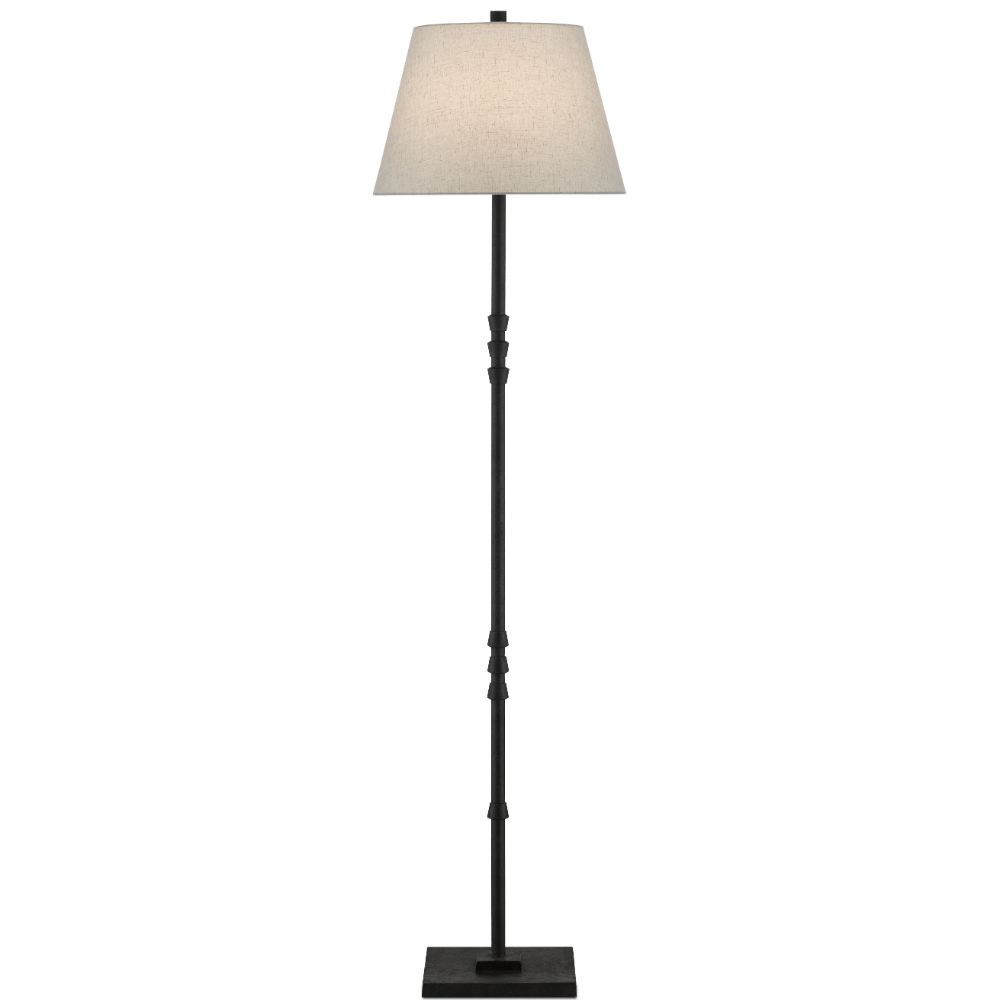 Currey & Company 8000-0049 Lohn Floor Lamp in Molé Black