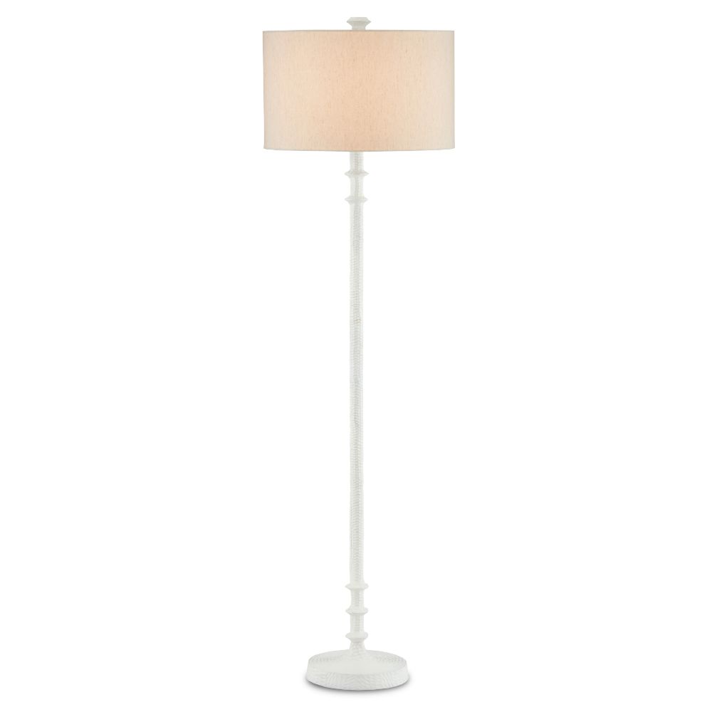 Currey & Company 8000-0106 Gallo White Floor Lamp