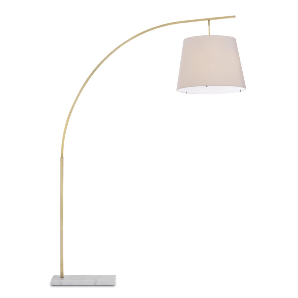 Currey & Company 8000-0125 Cloister Brass Large Floor Lamp