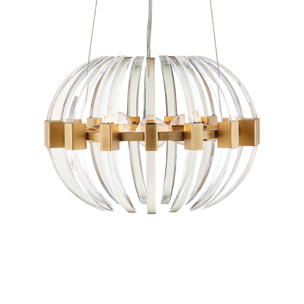 Currey & Company 9000-1193 Coquette Small Brass Chandelier