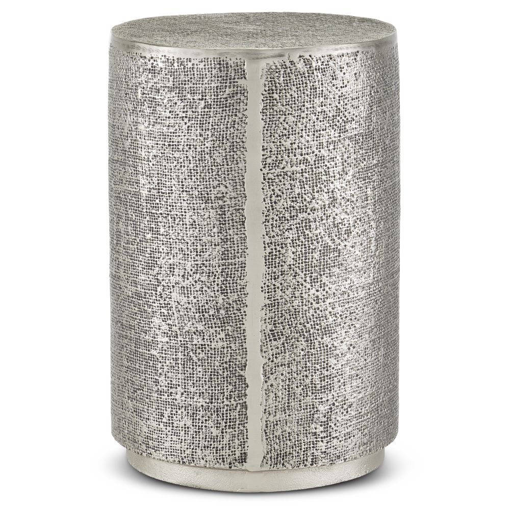 Currey & Company 4000-0169 Kabeen Silver Accent Table