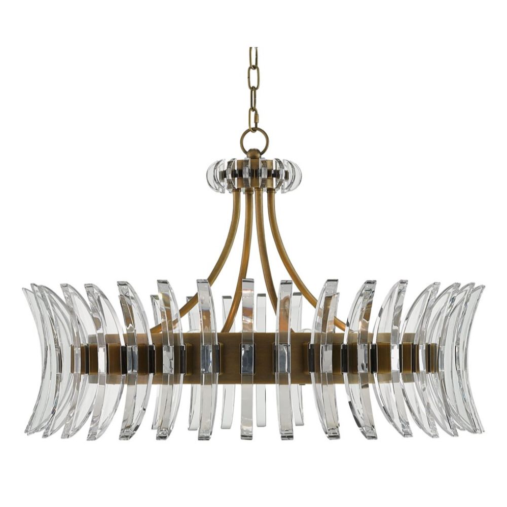 Currey & Company 9000-0014 Coquette Chandelier in Antique Brass
