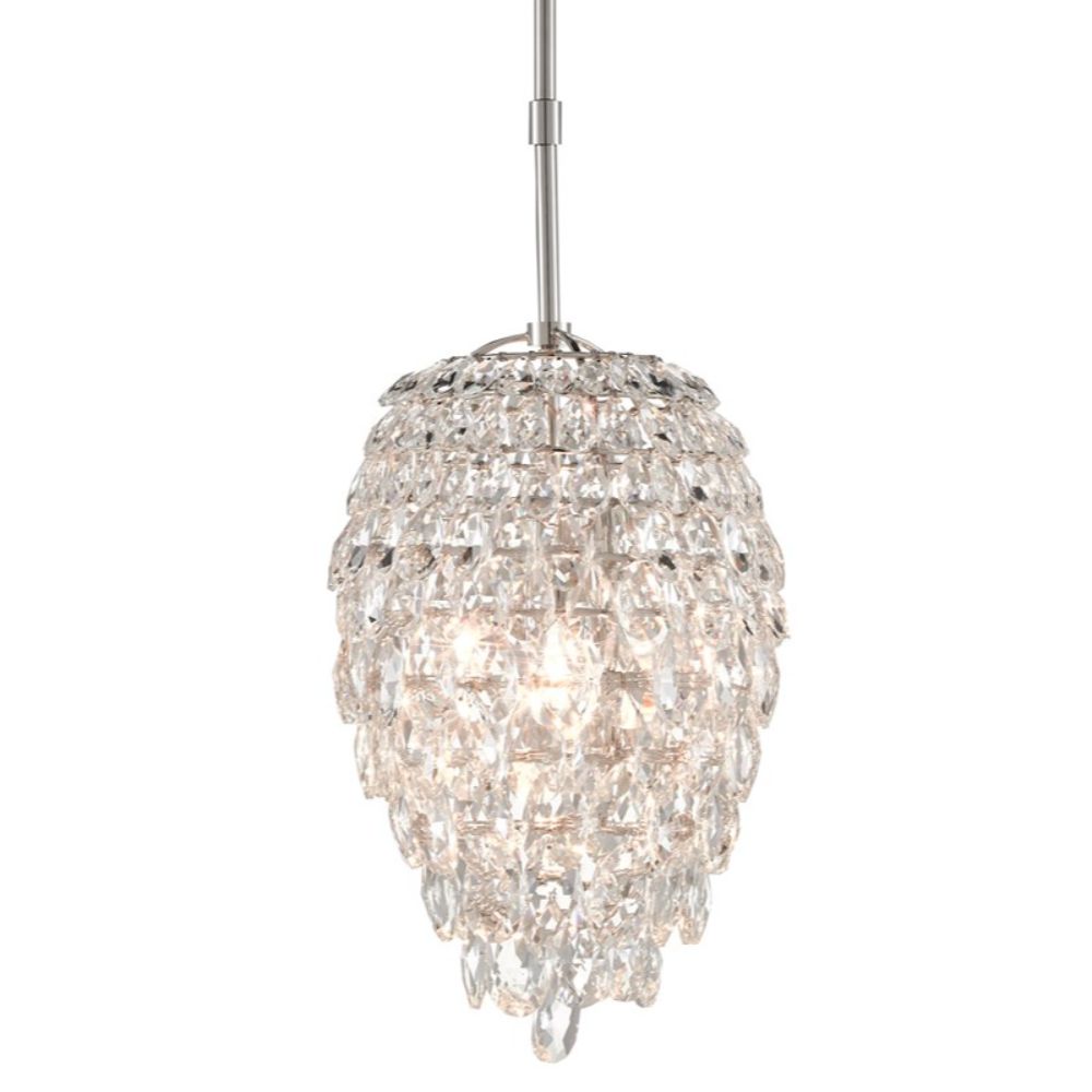 Currey & Company 9000-0617 Aisling Pendant in Polished Nickel