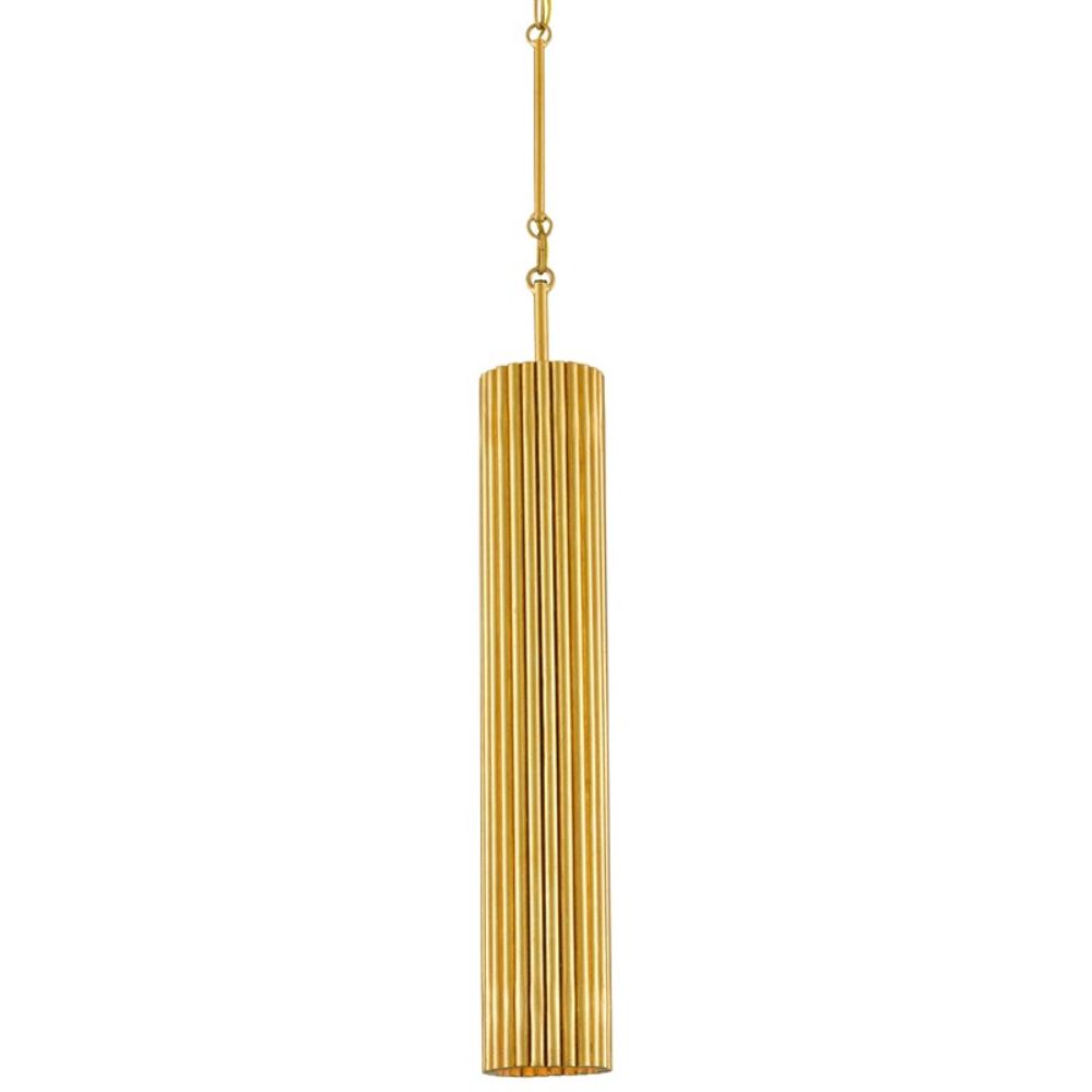 Currey & Company 9000-0629 Penfold Gold Pendant in Contemporary Gold Leaf/Painted Contemporary Gold