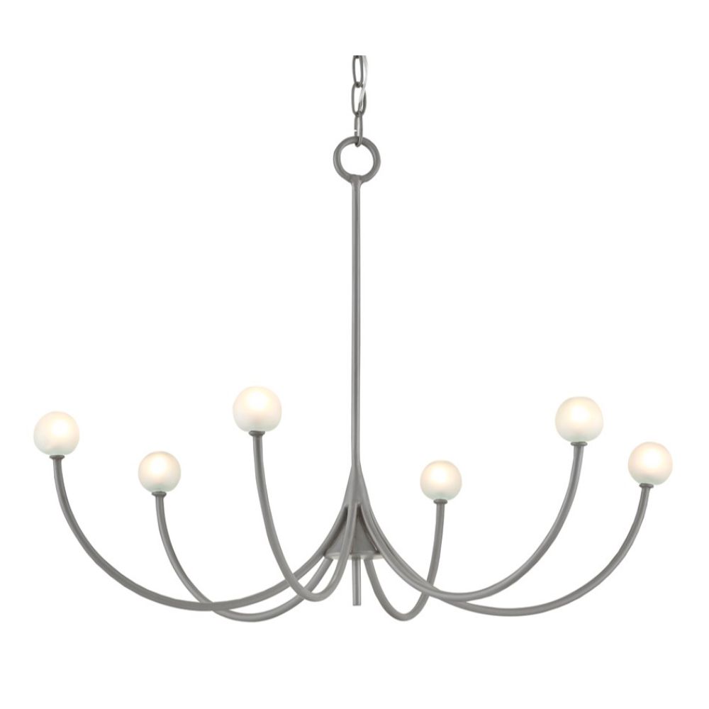 Currey & Co. 9000-0637 Carew Small Chandelier in Hiroshi Gray
