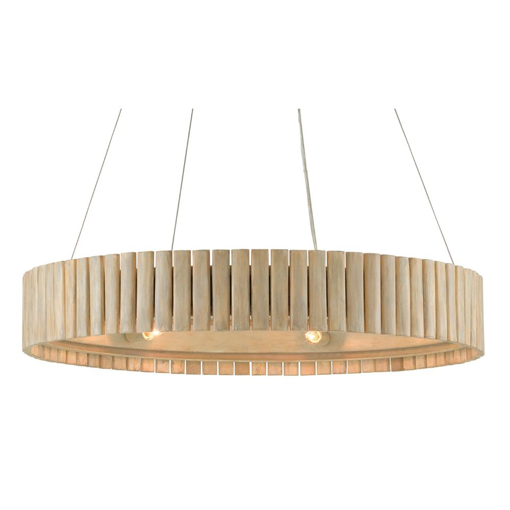 Currey & Company 9000-0646 Tetterby Chandelier in Light Taupe/Smokewood
