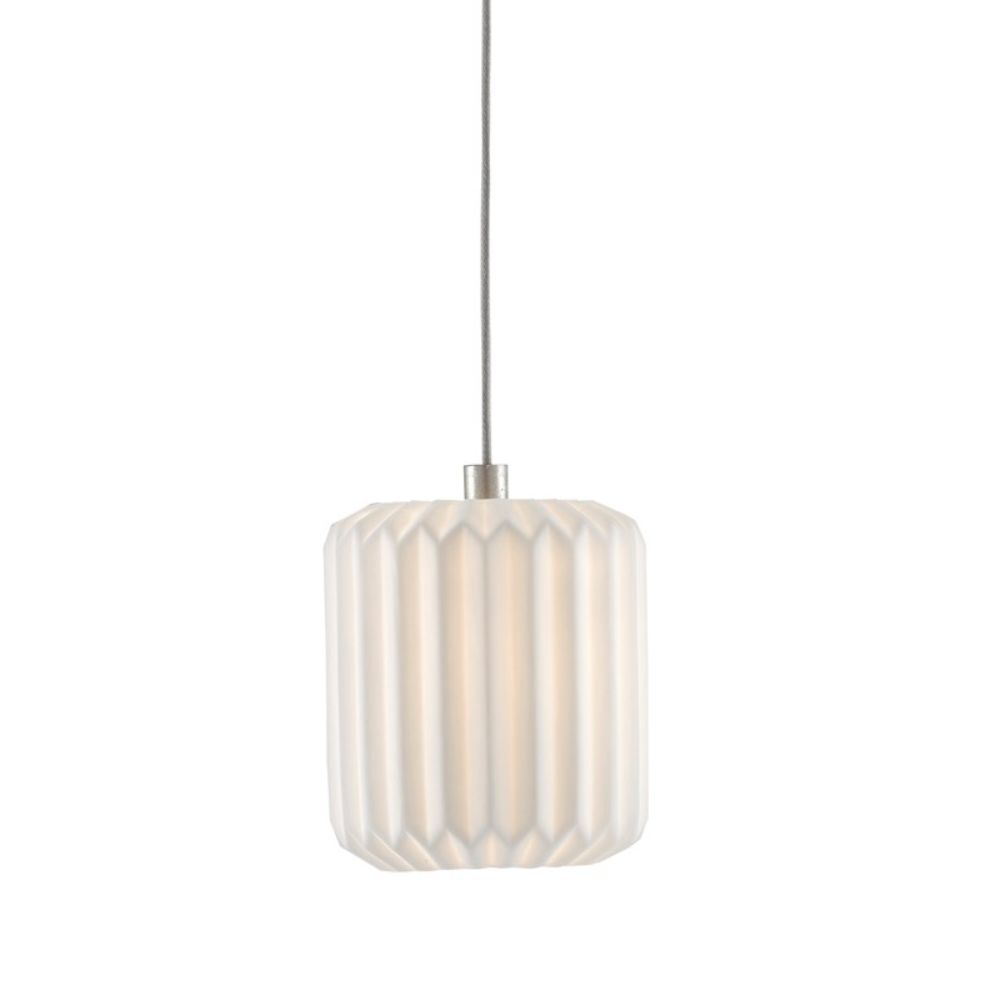 Currey & Company 9000-0709 Dove 1-Light Multi-Drop Pendant in Painted Silver/White