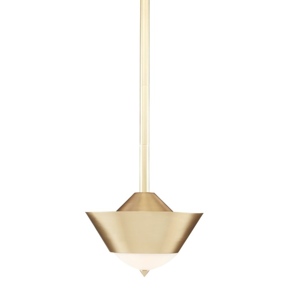 Currey & Company 9000-0771 Pepys Brass Pendant in Brushed Brass