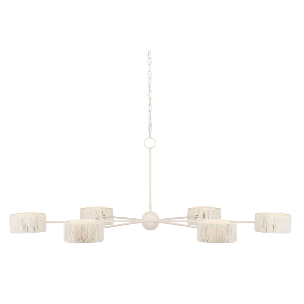 Currey & Company 9000-0865 Monreale Chandelier in White