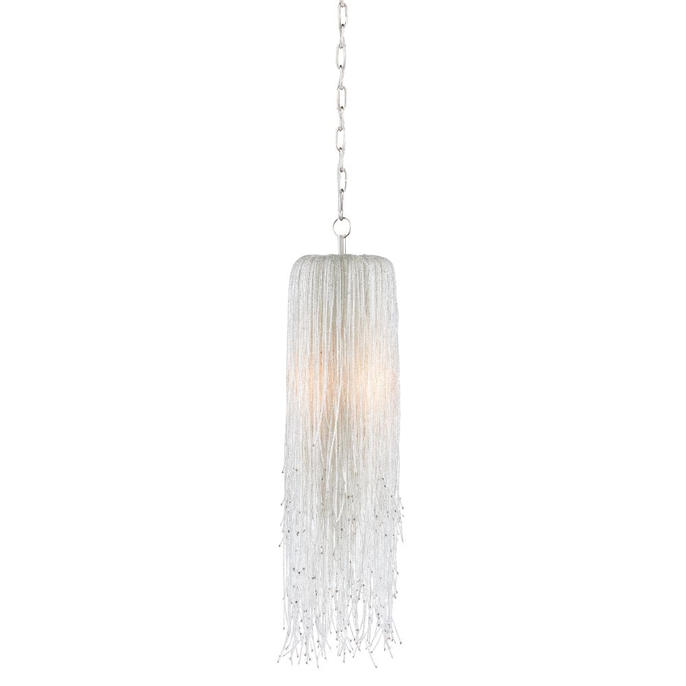 Currey & Company 9000-0867 Capelli Pendant in Nickel / Clear