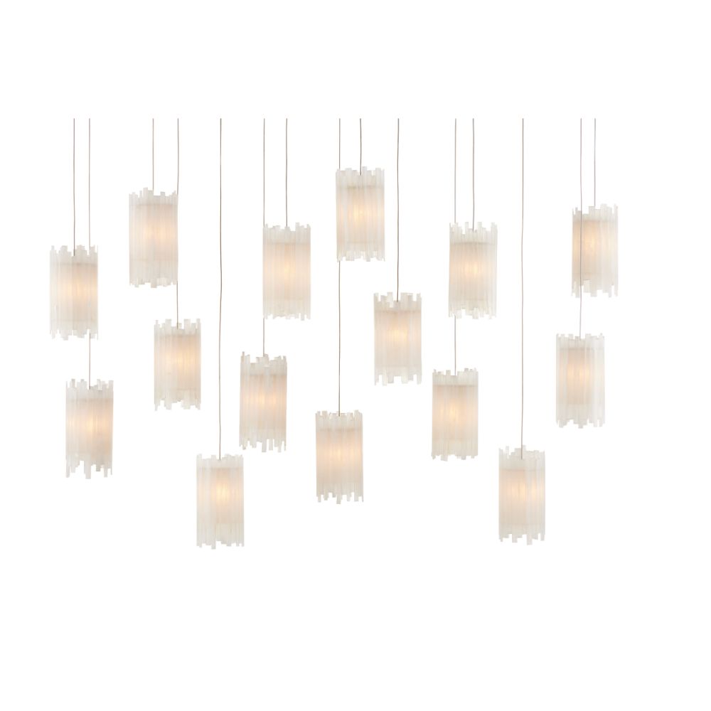 Currey & Company 9000-0885 Escenia Rectangular 15-Light Multi-Drop Pendant