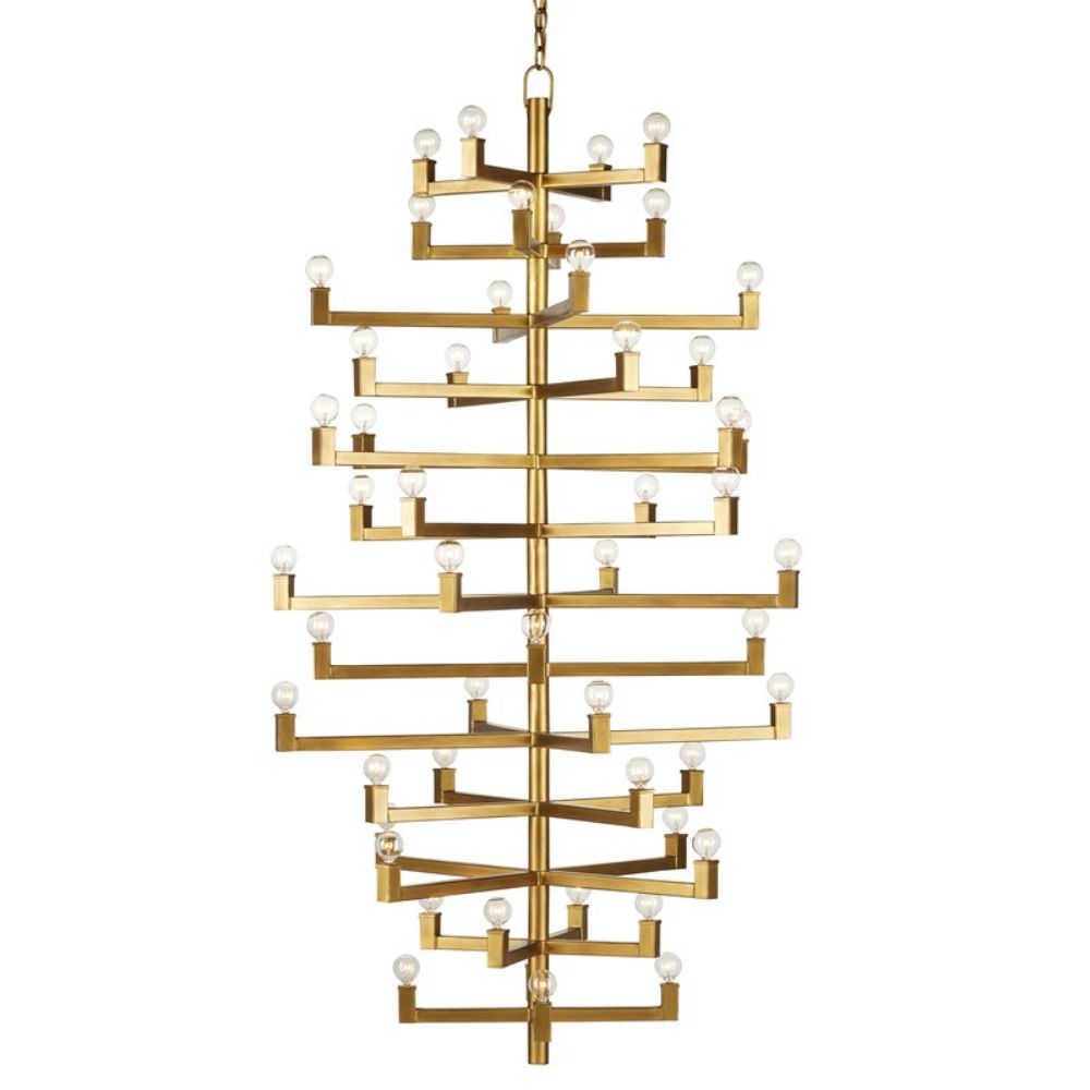 Currey & Company 9000-0918 Andre Grande Chandelier in Brass
