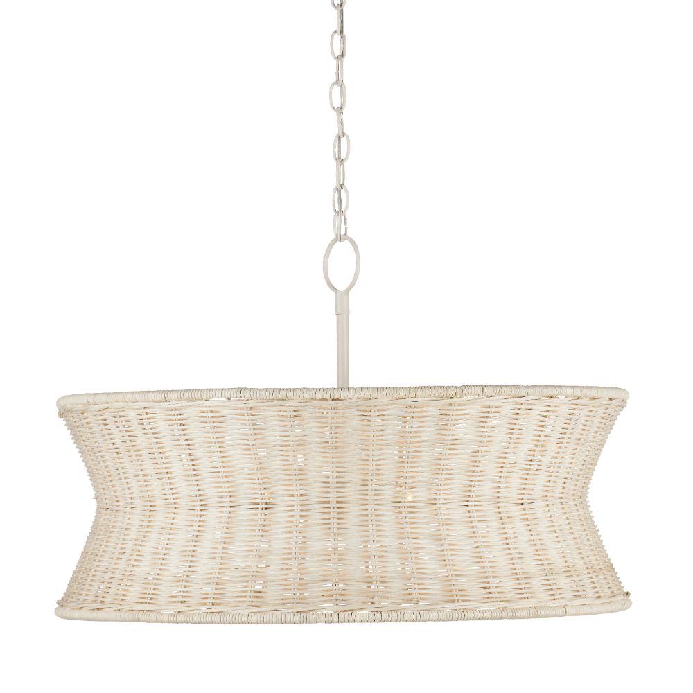 Currey & Company 9000-0992 Phebe Chandelier in Bleached Natural/Vanilla