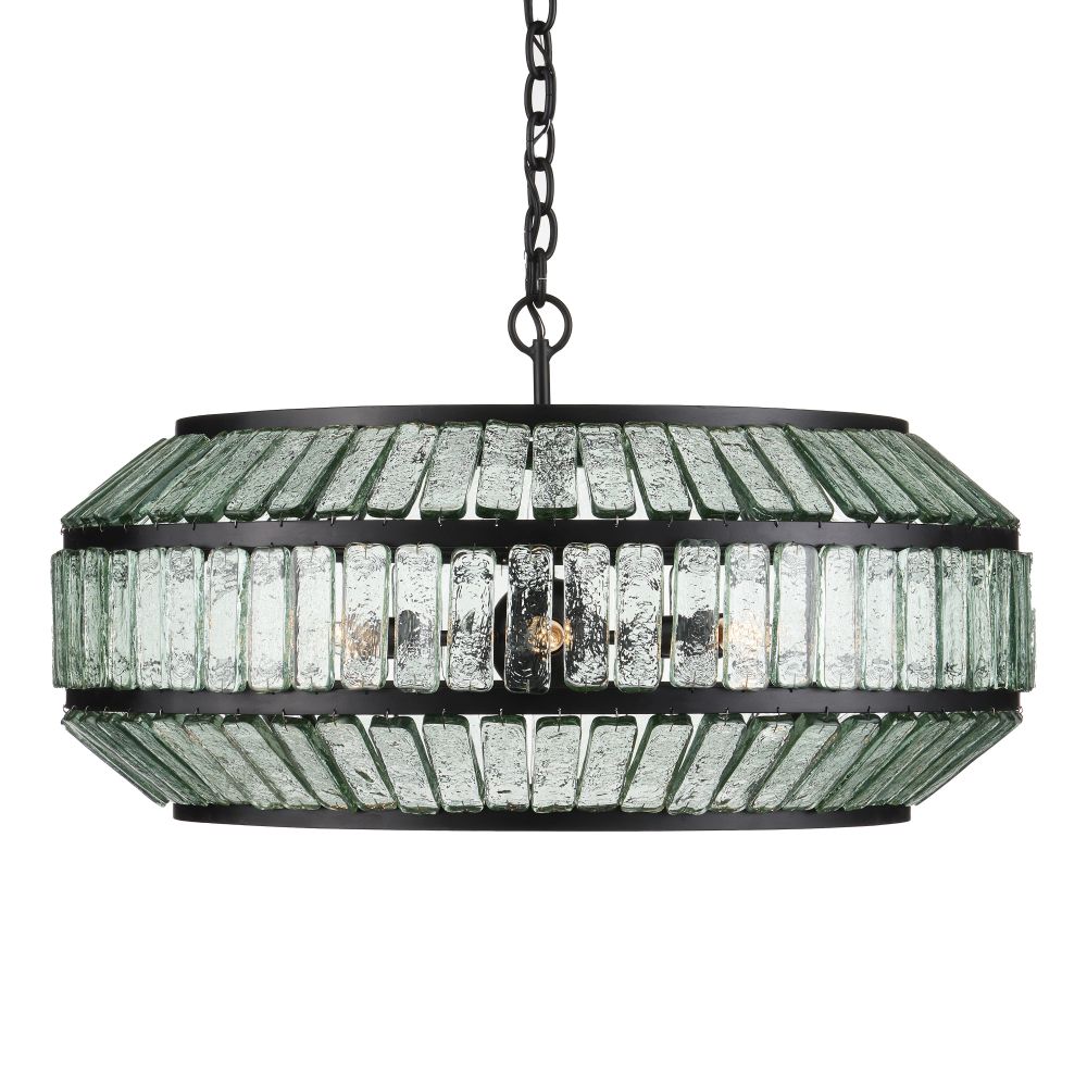 Currey and Company 9000-1078 Centurion Recycled Glass Chandelier
