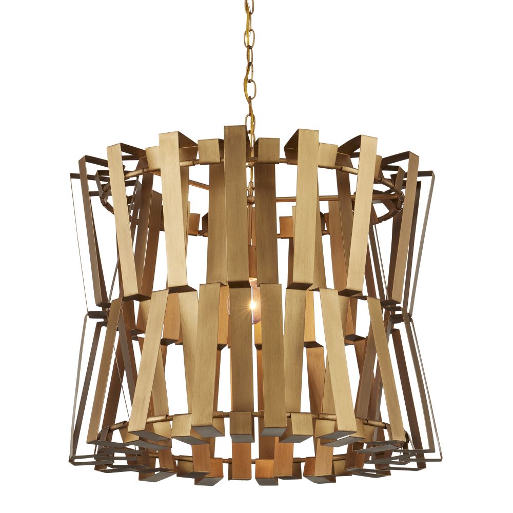 Currey and Company 9000-1079 Chaconne Brass Chandelier