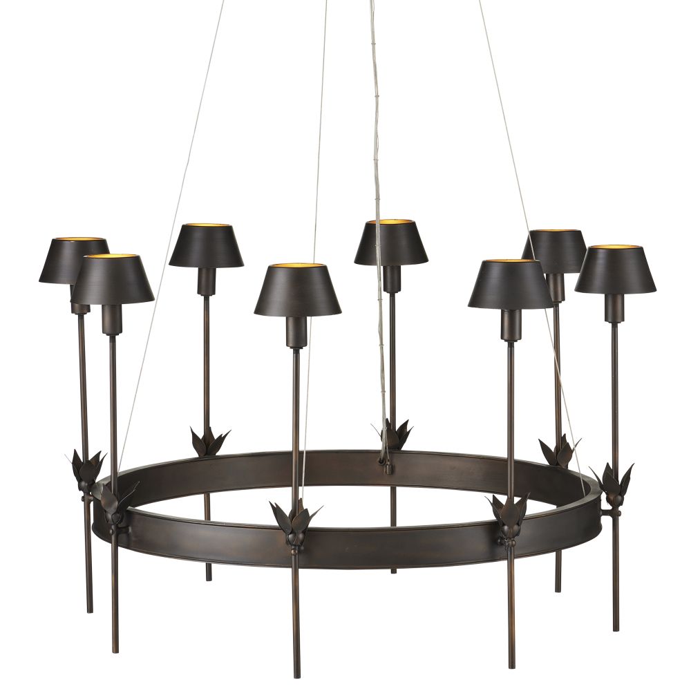 Currey and Company 9000-1082 Coterie Bronze Chandelier