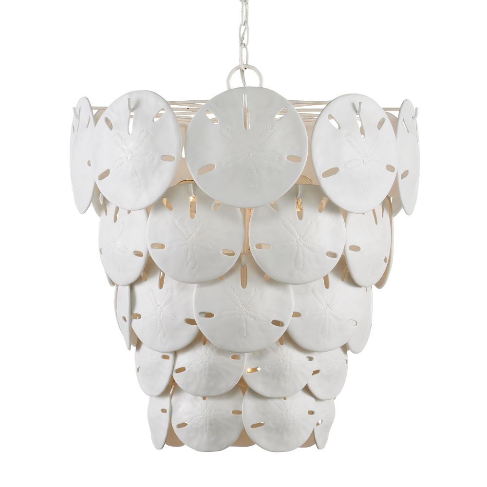 Currey and Company 9000-1113 Tulum White Chandelier