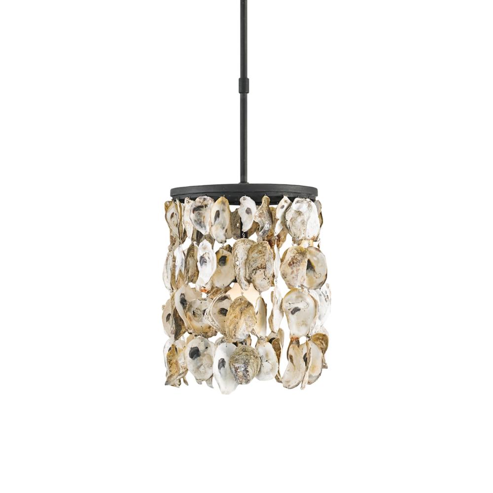 Currey & Company 9250 Stillwater Pendant in Blacksmith/Natural