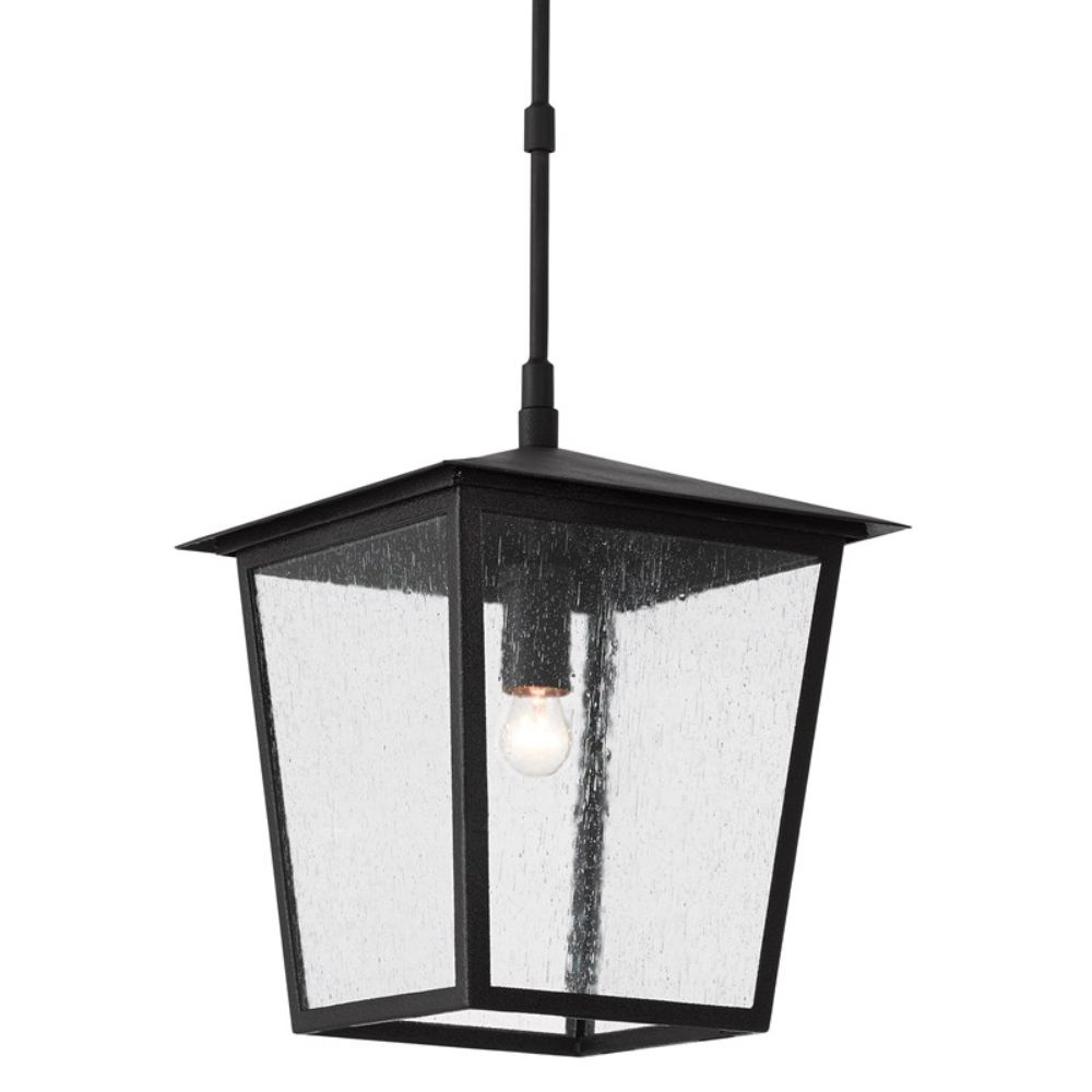 Currey & Company 9500-0001 Bening Small Outdoor Lantern in Midnight