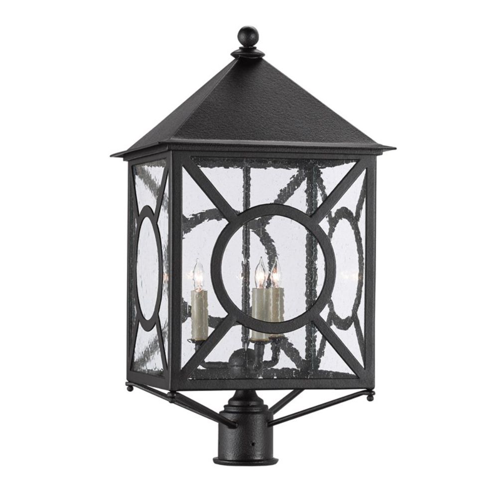 Currey & Company 9600-0002 Ripley Large Post Light in Midnight