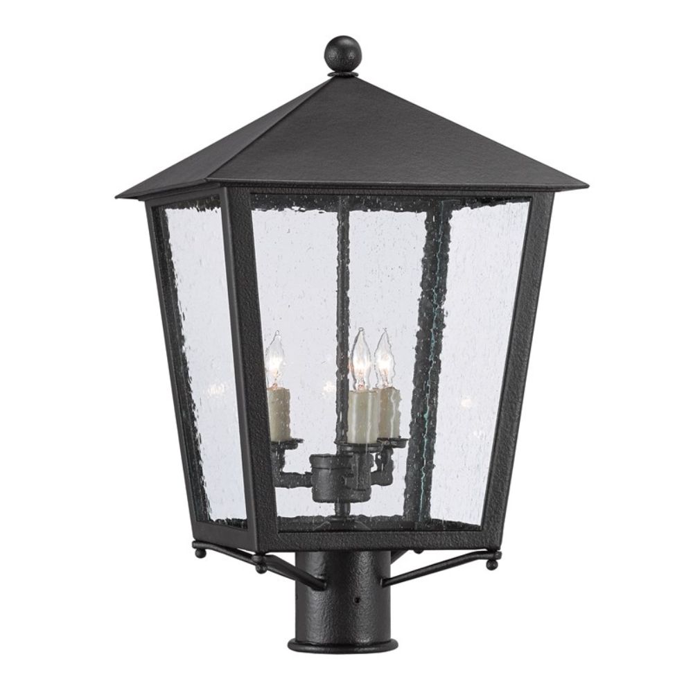 Currey & Company 9600-0005 Bening Small Post Light in Midnight