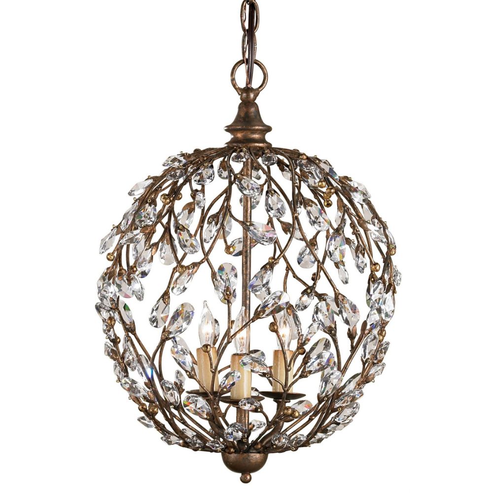 Currey & Company 9652 Crystal Bud Cupertino Orb Chandelier in Cupertino