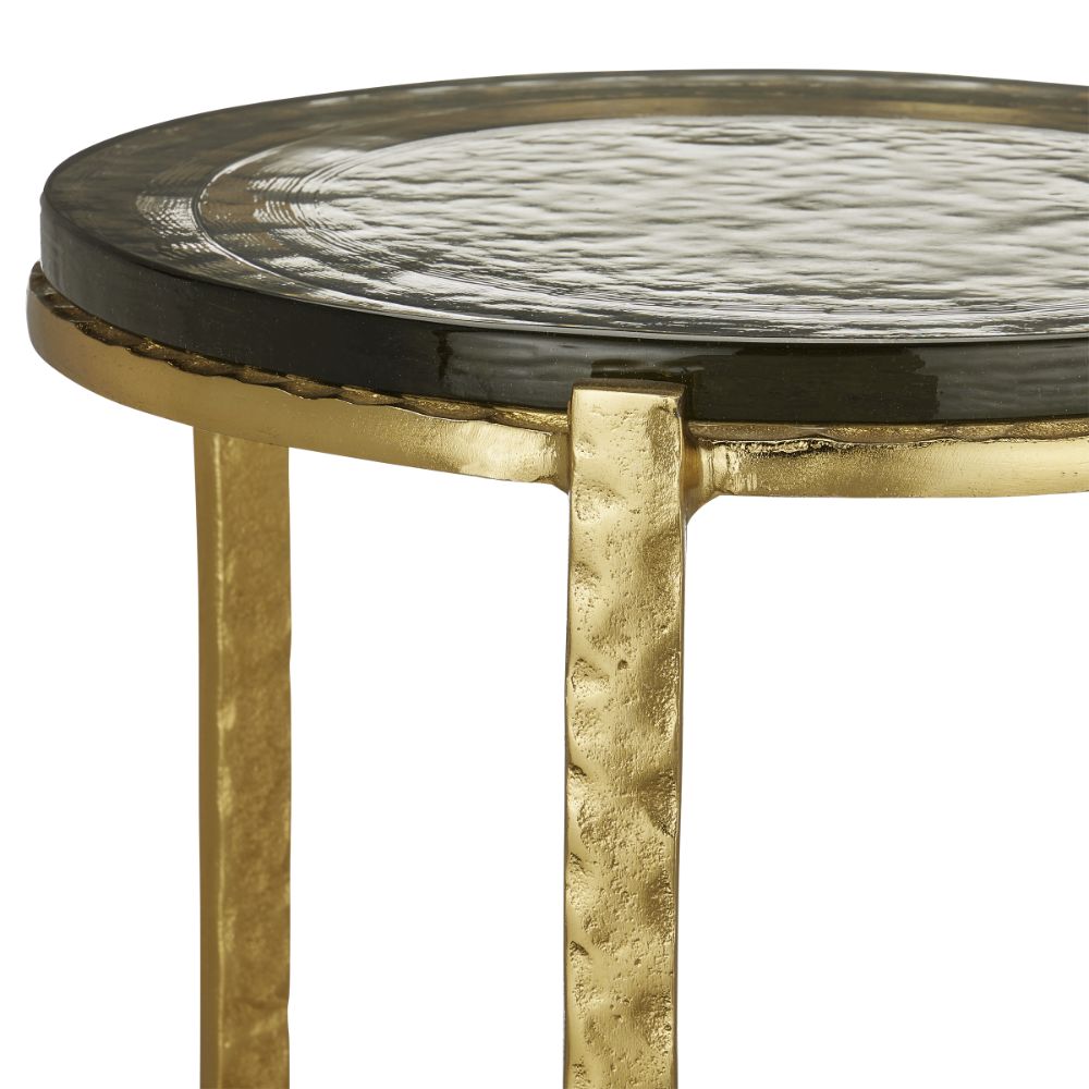 Currey & Company 4000-0156 Acea Gold Accent Table