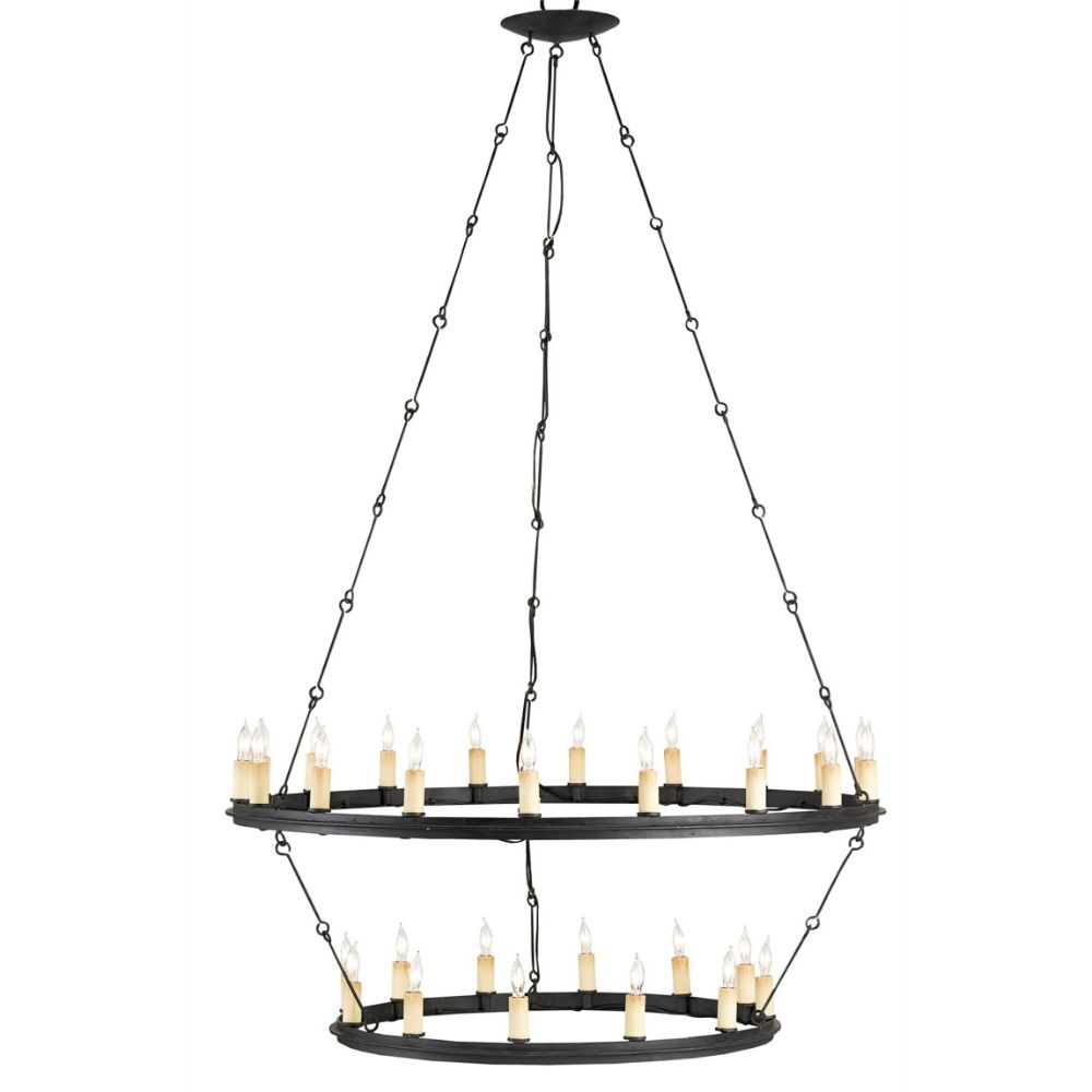 Currey & Company 9935 Toulouse Chandelier in Blacksmith
