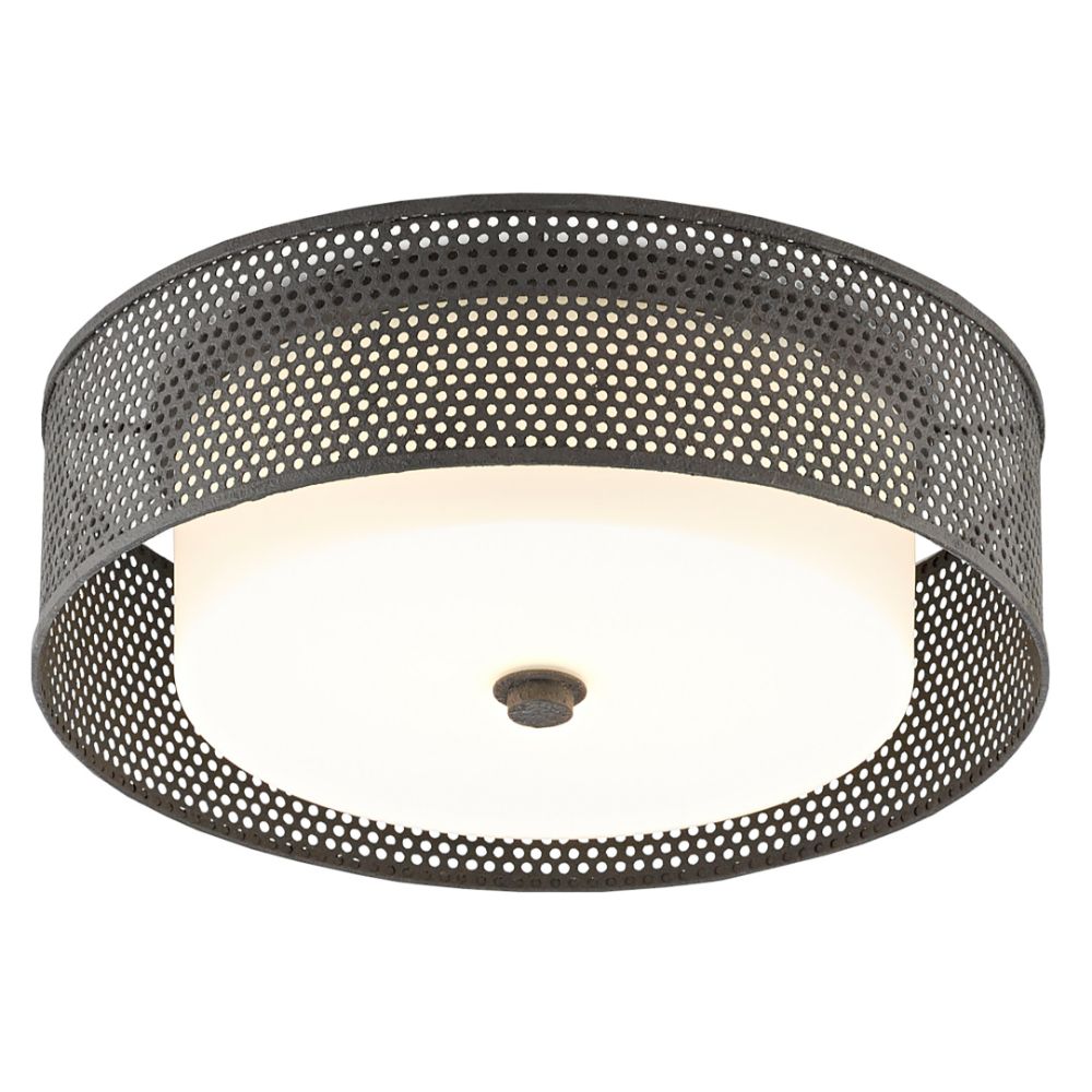 Currey & Company 9999-0048 Notte Flush Mount in Molé Black