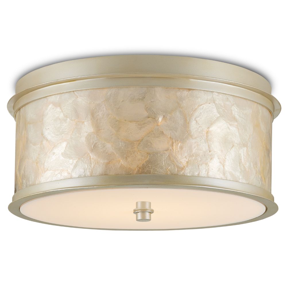 Currey & Company 9999-0064 Neith Flush Mount in Sea Pearl/Natural
