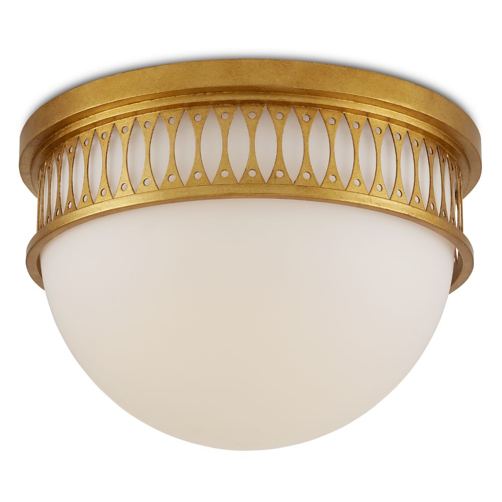Currey & Company 9999-0065 Lola Flush Mount in Contemporary Gold Leaf/Painted Contemporary Gold