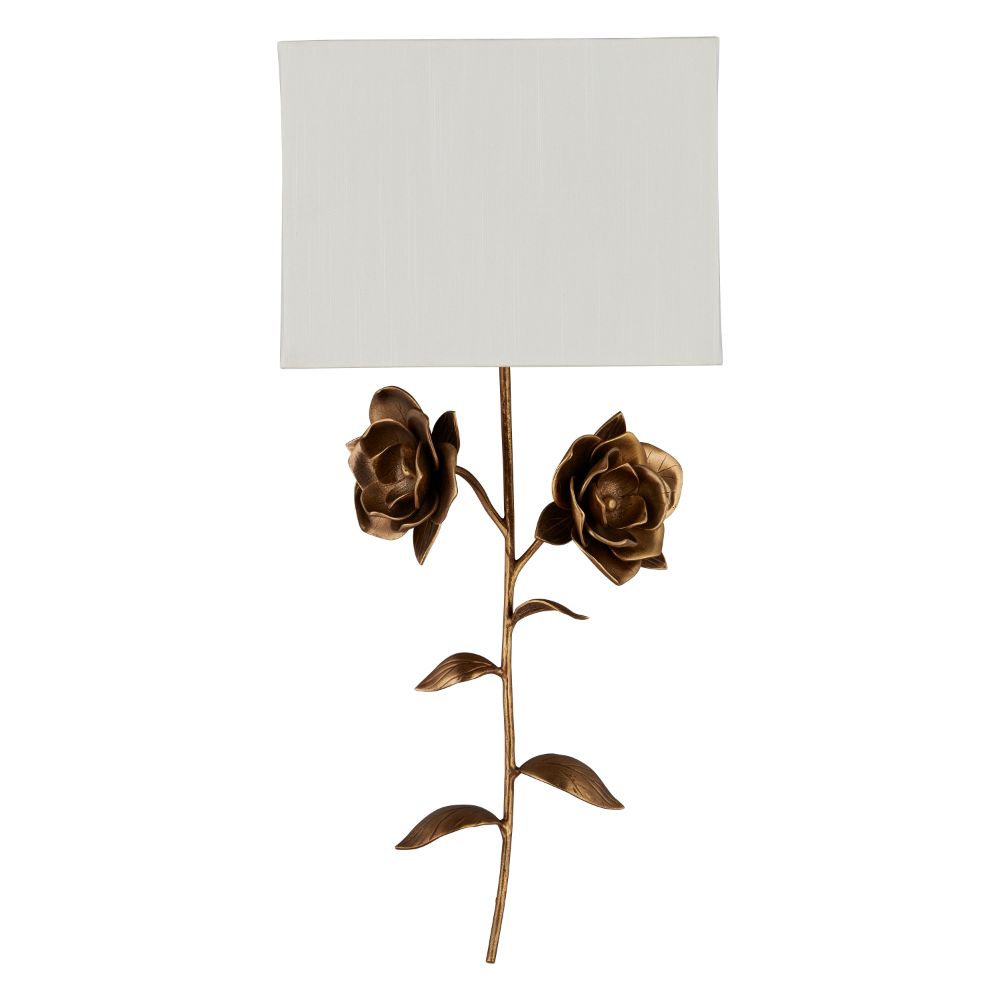 Currey & Company 5900-0054 Rosabel Wall Sconce in Antique Brass
