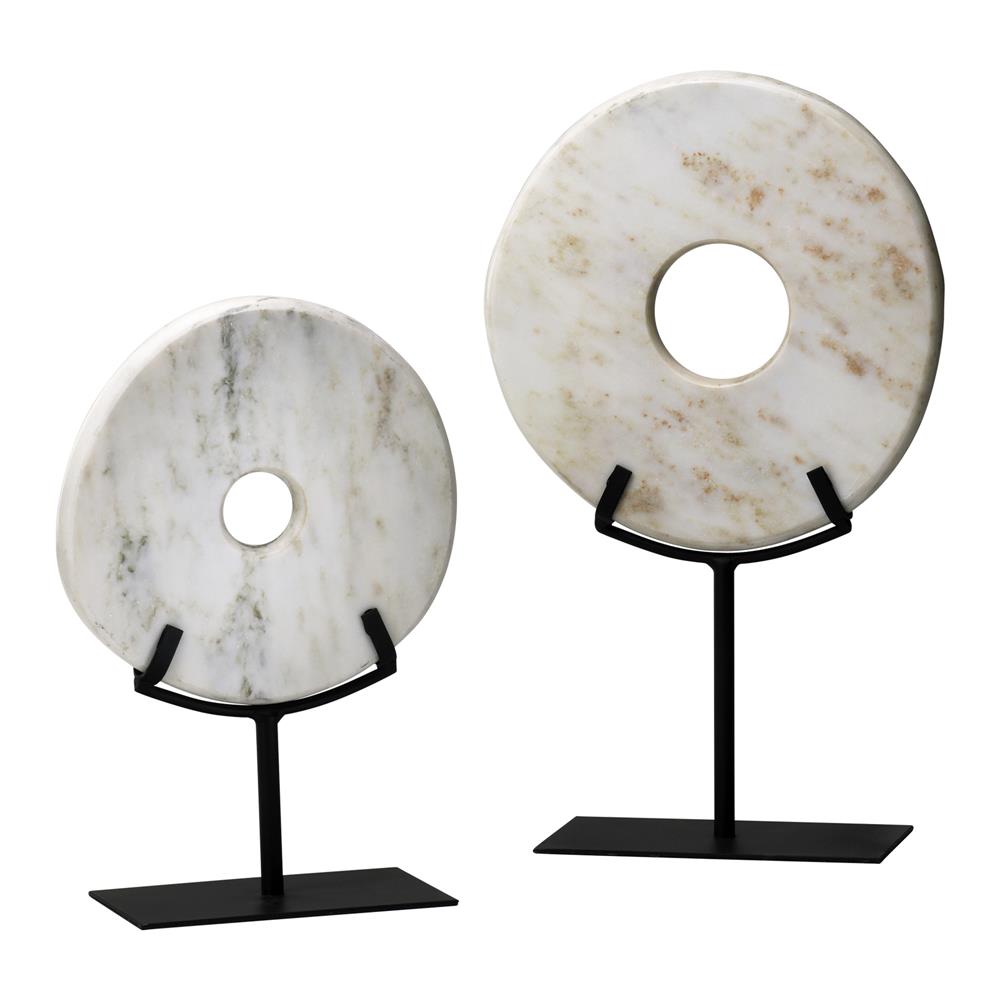 Cyan Design 02309 Large White Disk On Stand in White