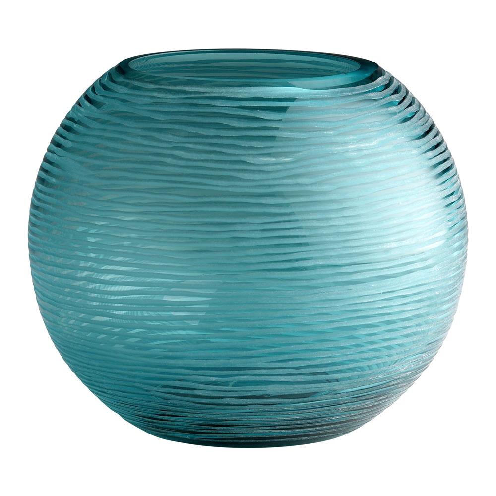 Cyan Design 04361 Large Round Libra Vase in Aqua