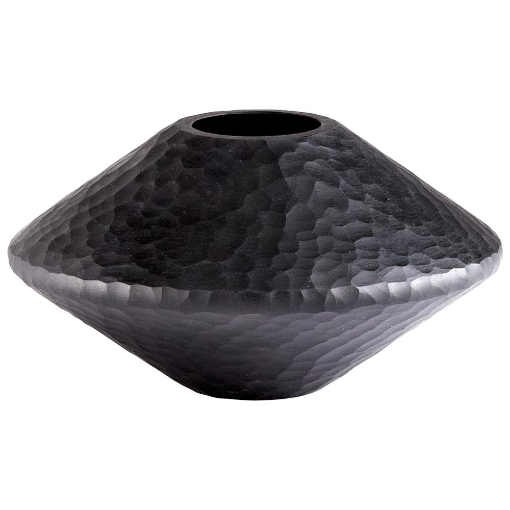 Cyan Design 05384 Round Lava Vase in Black