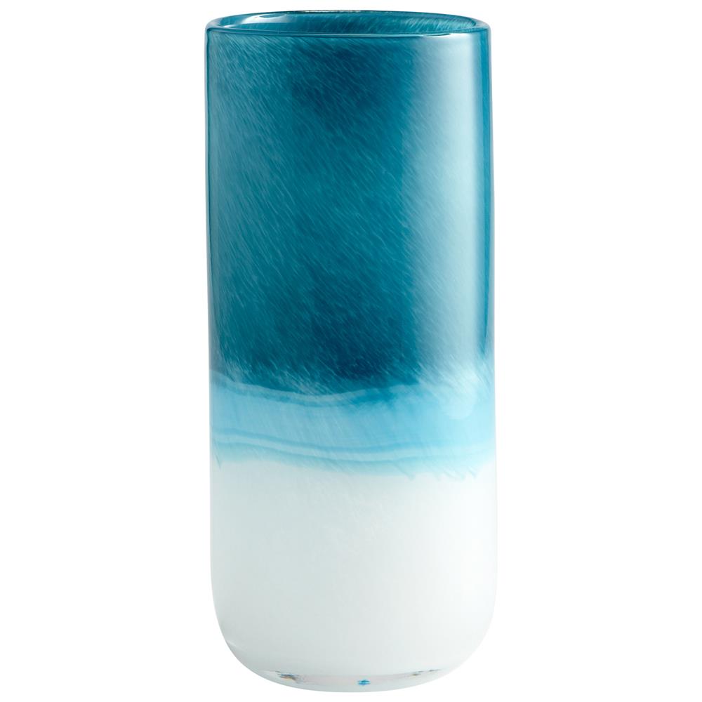 Cyan Design 05876 Medium Turquoise Cloud Vase in Blue and White