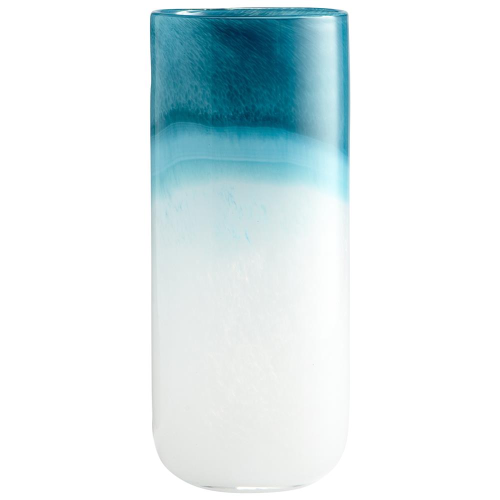 Cyan Design 05877 Large Turquoise Cloud Vase in Blue and White