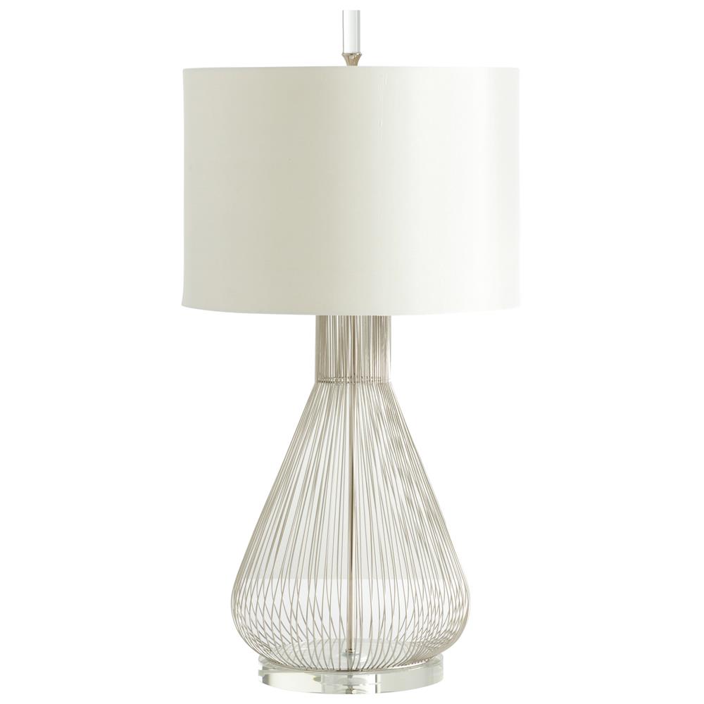 Cyan Design 05899 Whisked Fall Table Lamp   in Satin Nickel