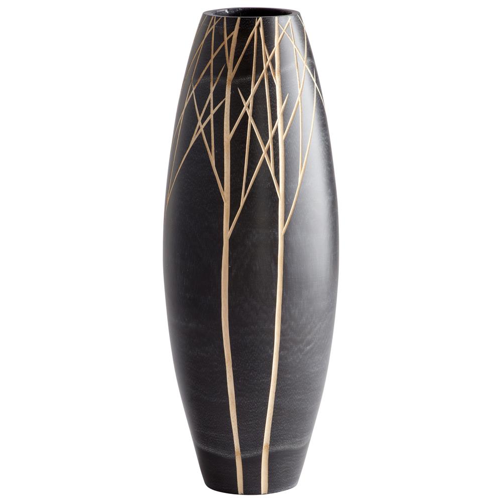 Cyan Design 06024 Large Onyx Winter Vase in Black